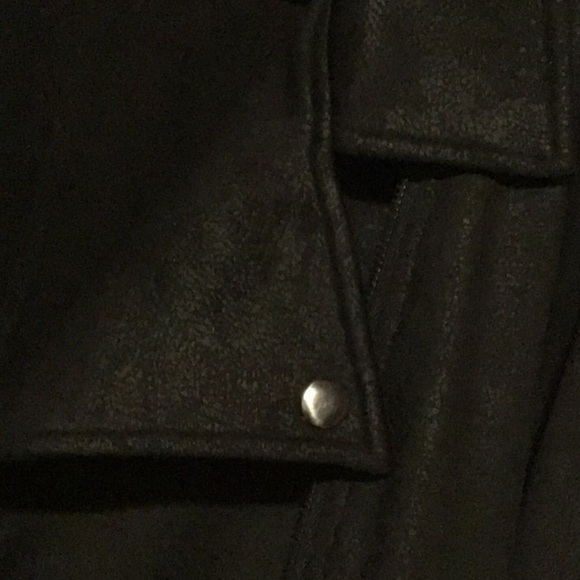 Grace & Lace Move Free Leather Like Bordeaux Moto Jacket Black Color Size Small - Picture 6 of 7